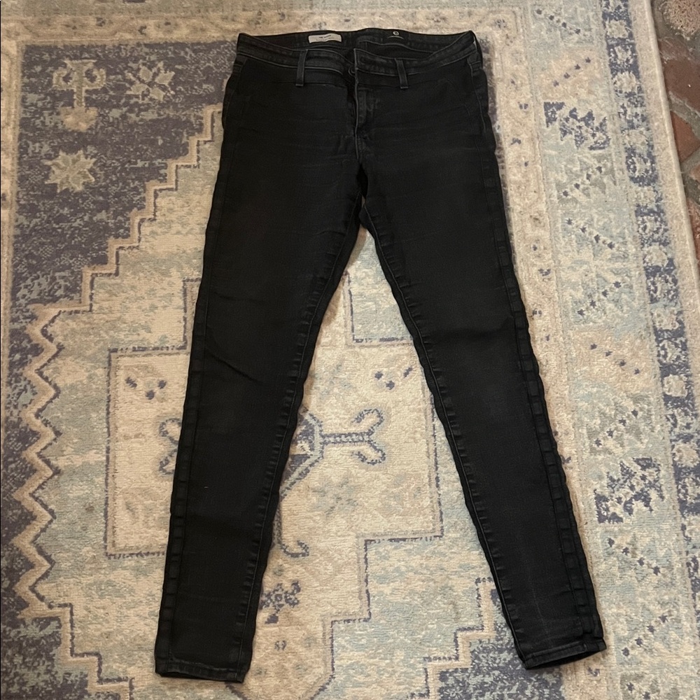 AG “the Jackie” tuxedo super skinny jeans, size28R, black